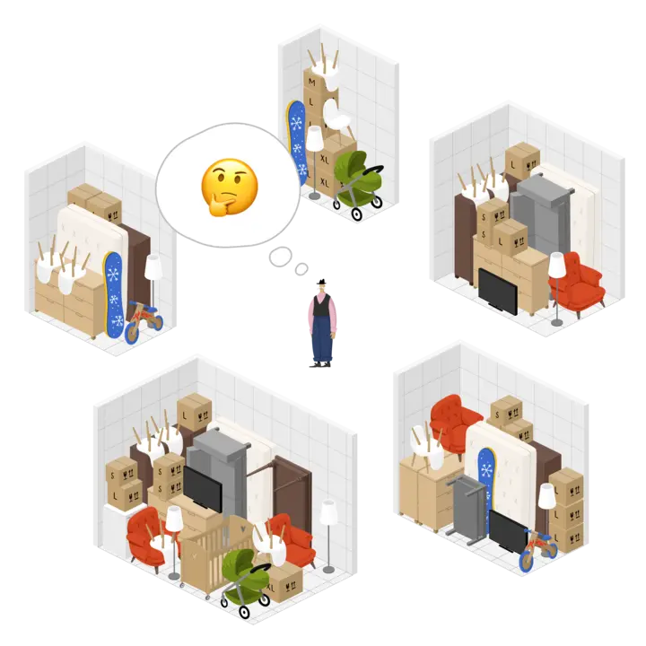 Space Plus — Selfstorage-Lagerraumgrößen und Preise 